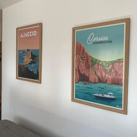 Grand Studio Ajaccio Vue Mer Daire *